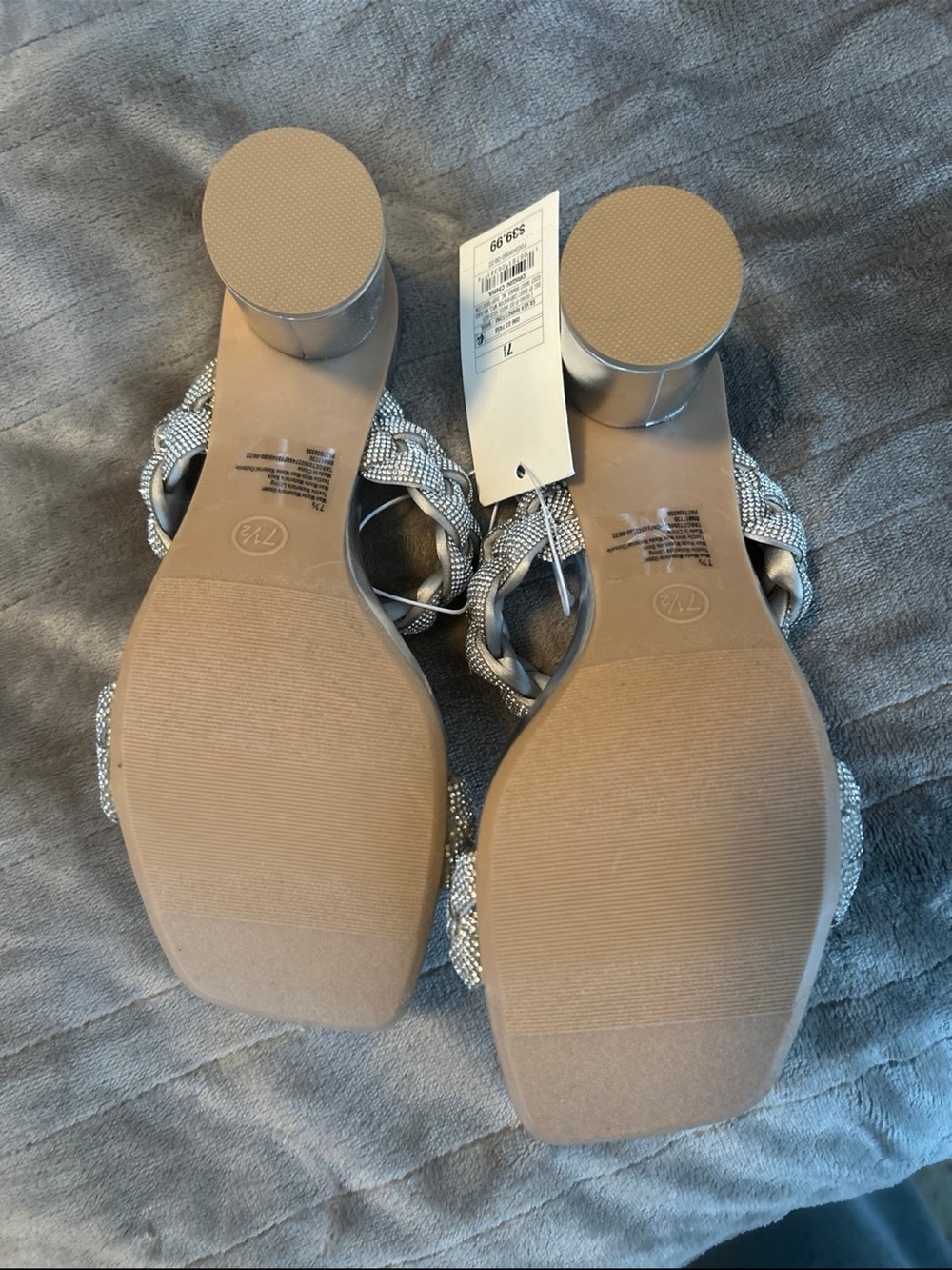 a new day Silver Braided Double-Strap Slide Mulest - Picture 2 of 2